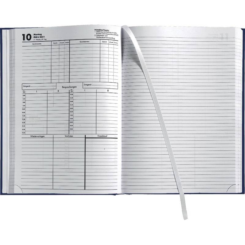 SoldanPlus Terminkalender TK1 PLUS mit Linienblatt / 2026, schwarz, schwarz-1