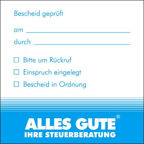 ALLES GUTE® IHRE STEUERBERATUNG Haftnotizblöcke