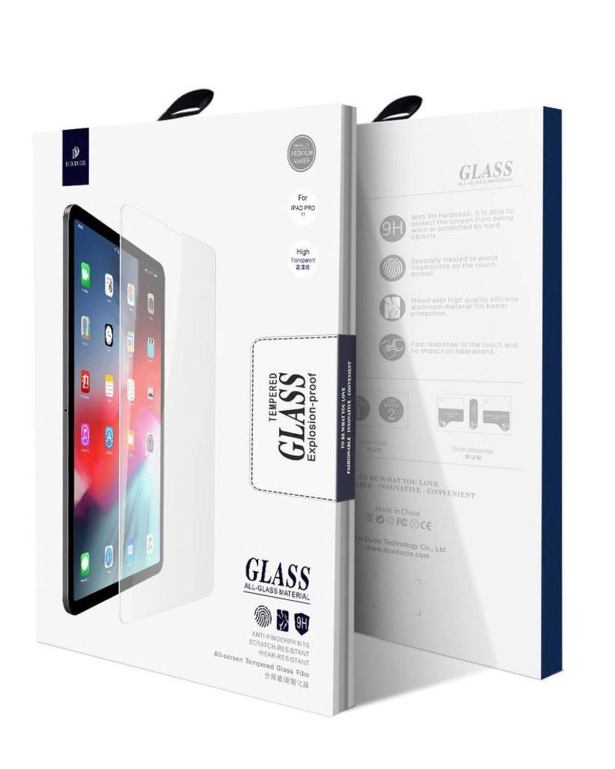 Dux Ducis Schutzglas 9H kompatibel mit Apple iPad Air 10.9" 2022 Displayschutzfolie Passgenau Vollbild Robust-3