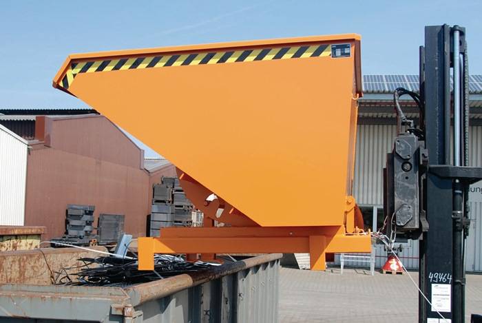 Schwerlast-Kipper - 4.000 kg - 1.200 l - automatische Entriegelung - rot-1