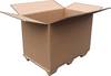 Faltkarton Wellpappe L1170xB780xH780mm dreiwellig braun