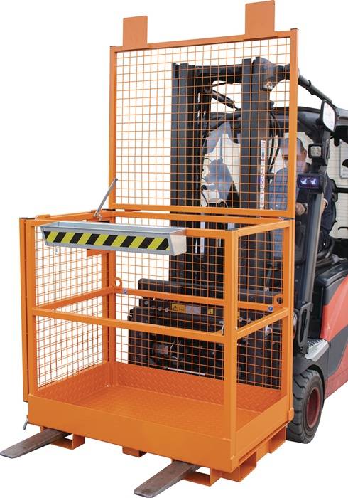 Arbeitsbühne B1305xT1040xH2355mm gelborange lack.-0