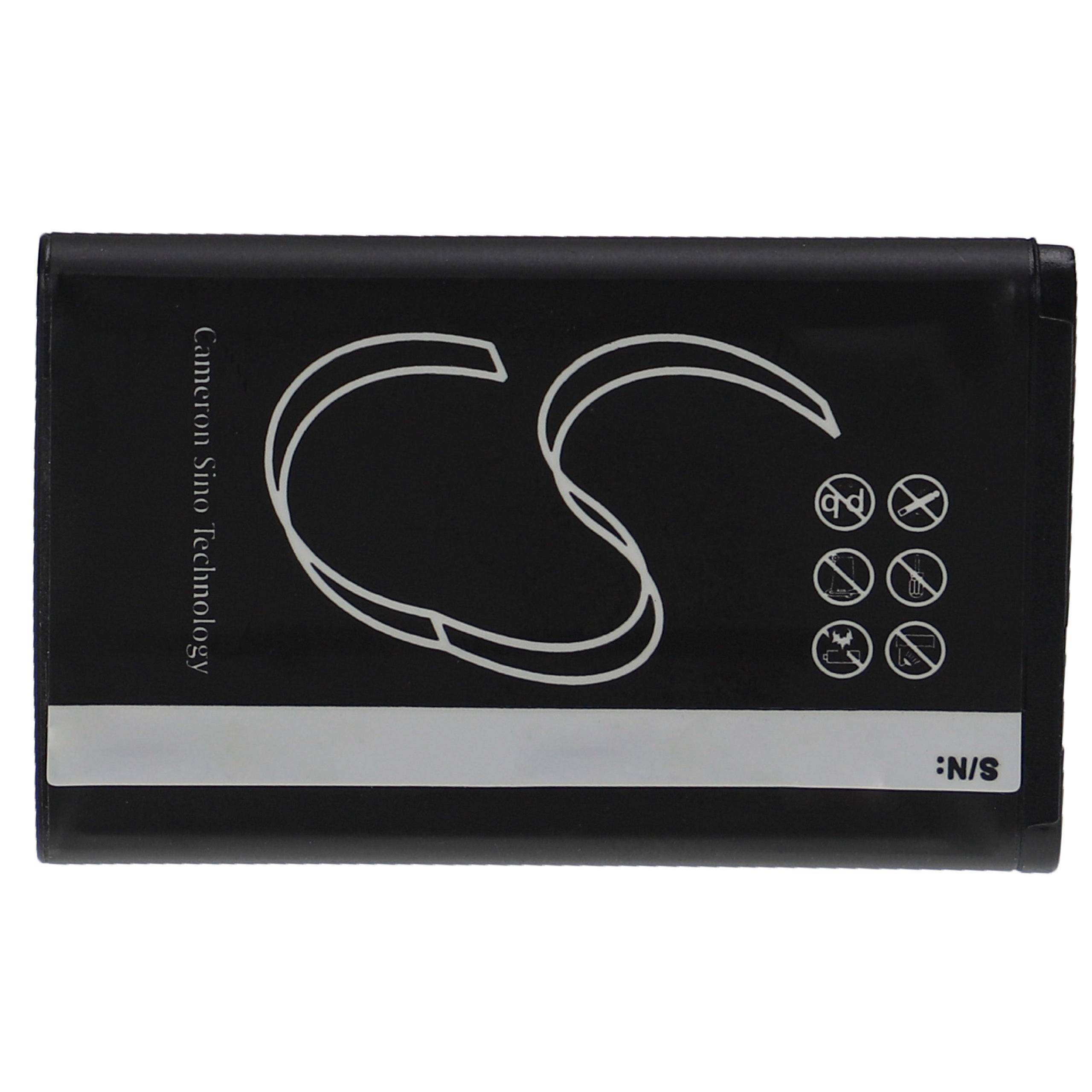 vhbw Akku kompatibel mit Samsung SMX-K45 | SMX-K44BP, SMX-K44, SMX-K40EDC, U15, SMX-K40BP Videokamera Camcorder (1300-1
