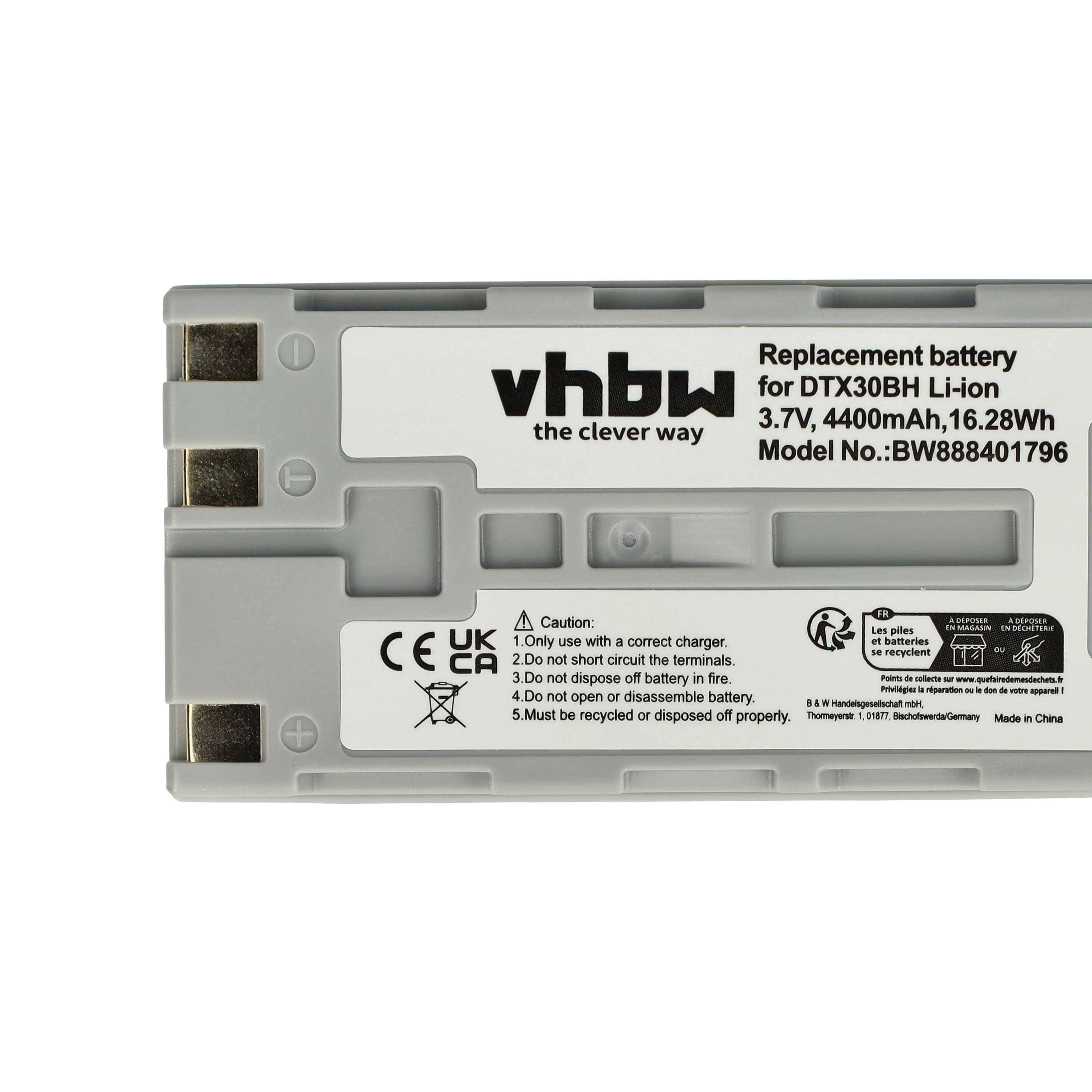 vhbw Akku kompatibel mit Casio DT-X30G | DT-X30, DT-X30GR-30C, IT-9000 Barcodescanner POS (3000 mAh, 7,4 V, Li-Ion)-4