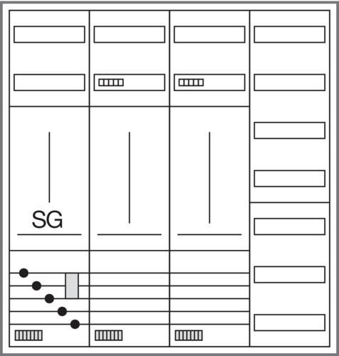 Hager Komplettschrank, univers Z ZB341X29N-1
