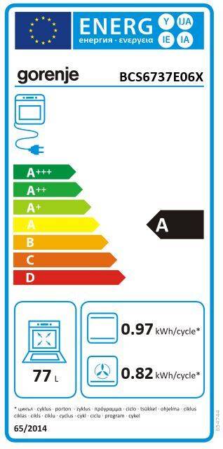 Gorenje EB-Herdset-Hi-Light/BIGBOX Easy Heißluft Set 2 BCS6737E06X+ECD634BX-1