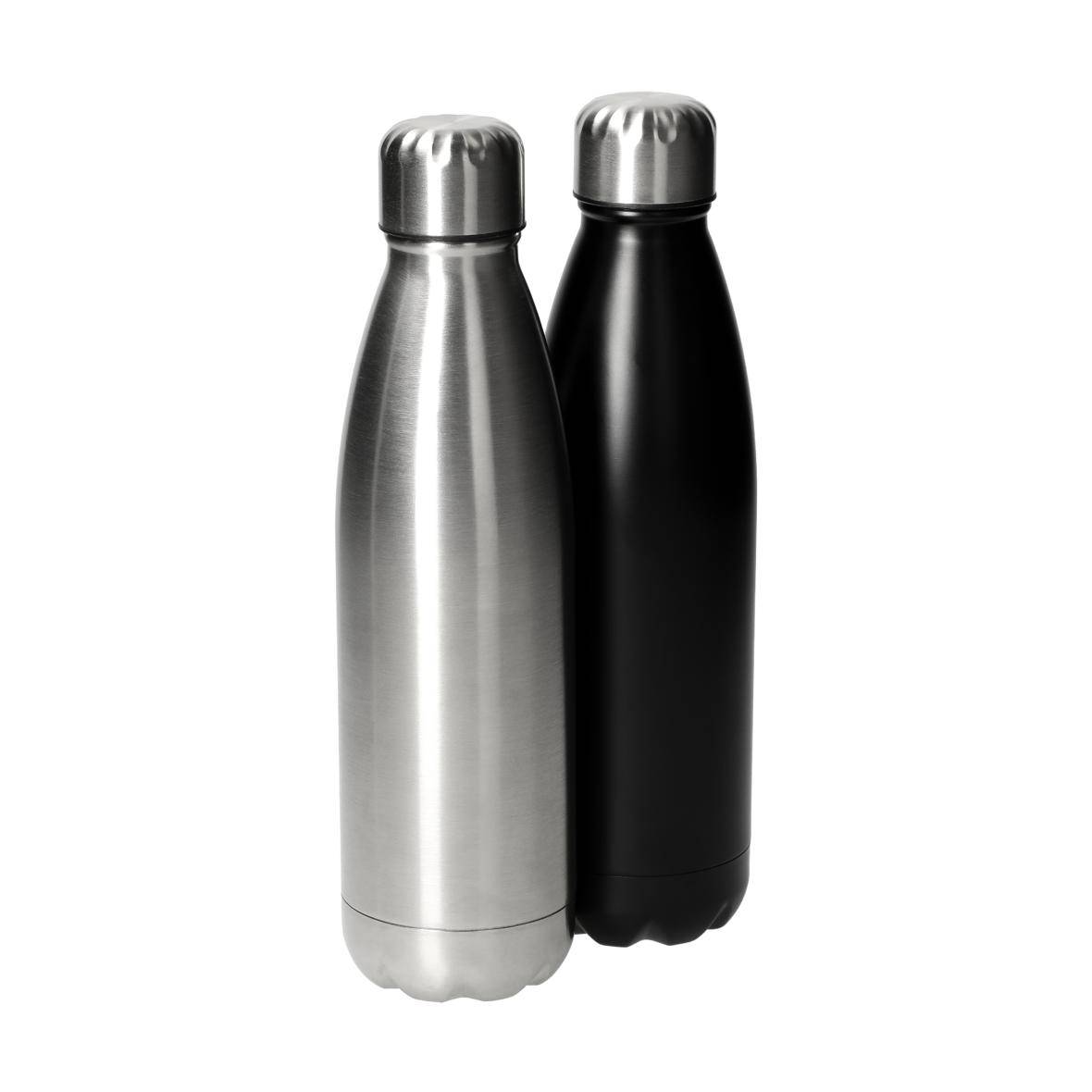 Edelstahlflasche "Colare", 0,70 l, einwandig, schwarz-1