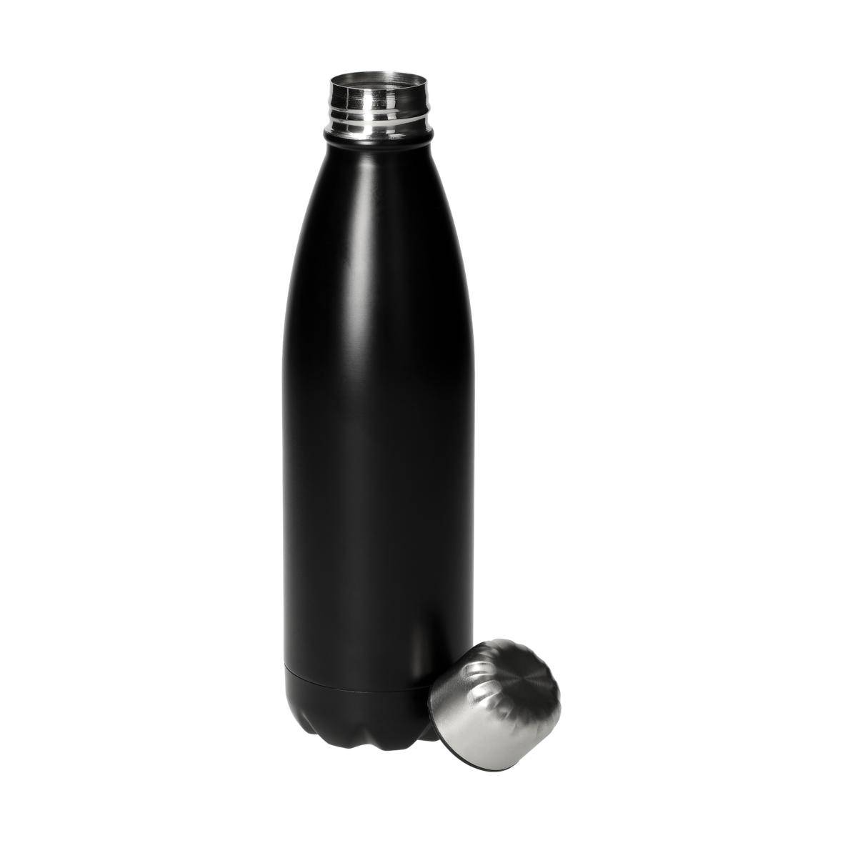 Edelstahlflasche "Colare", 0,70 l, einwandig, schwarz-2