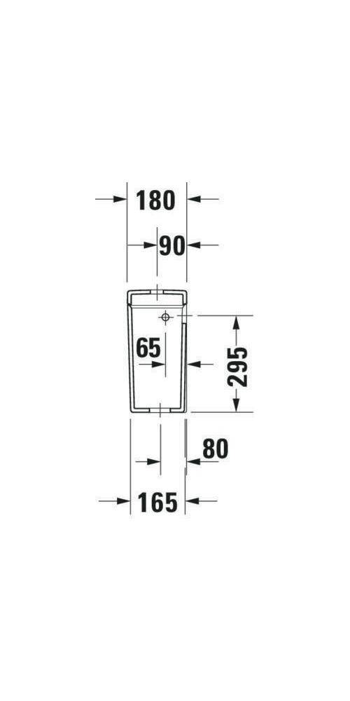 Duravit Spülkasten STARCK 3 390x185mm Anschluss links/rechts weiß-3
