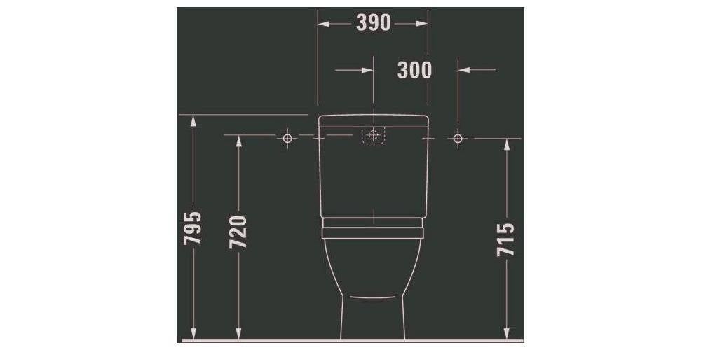 Duravit Stand-WC-Kombination STARCK 3 ti 360x655mm Abg senkr we-1
