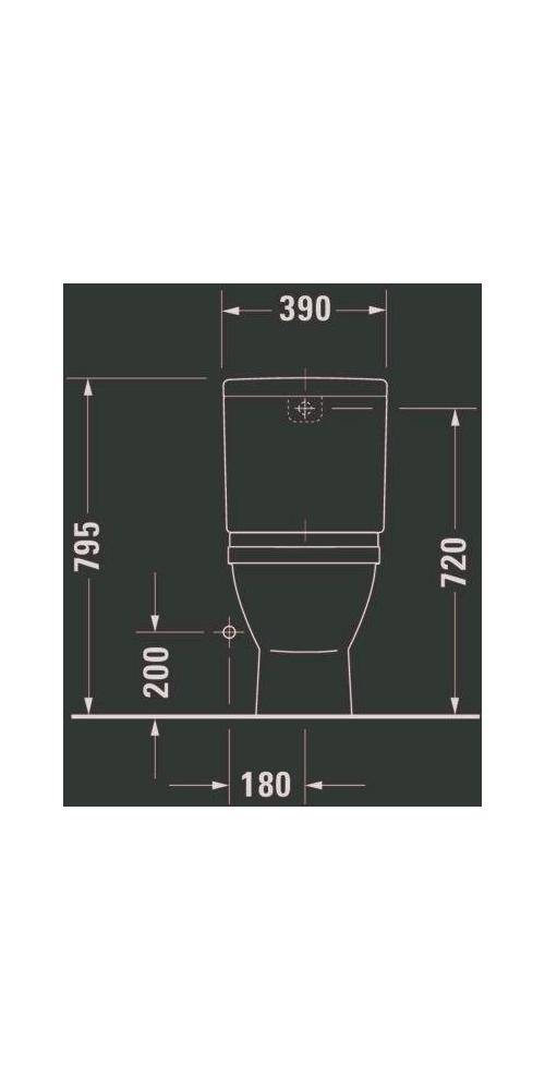 Duravit Stand-WC-Kombination STARCK 3 ti 360x655mm Abg senkr we-2