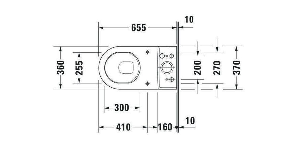 Duravit Stand-WC-Kombination STARCK 3 ti 360x655mm Abg senkr we-4