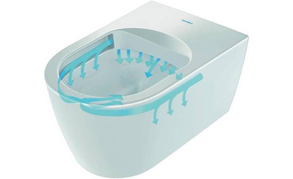 DURAVIT Wand-WC ME by Starck 480mm Weiß/ Seidenmatt,Tiefspüler,rimless,Durafix
