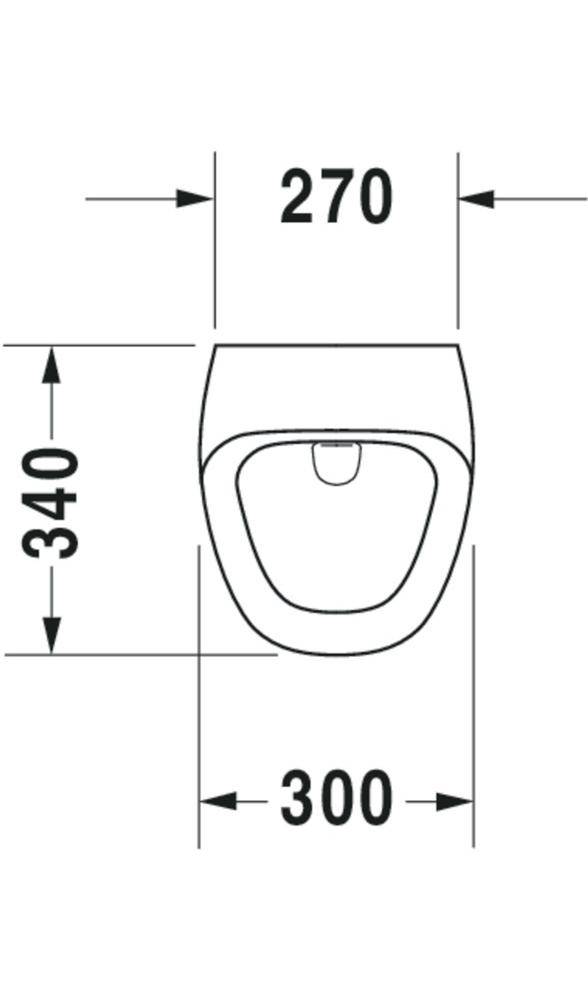 Duravit Urinal DURASTYLE 300x340mm Zul v hi o Fliege we WG-1