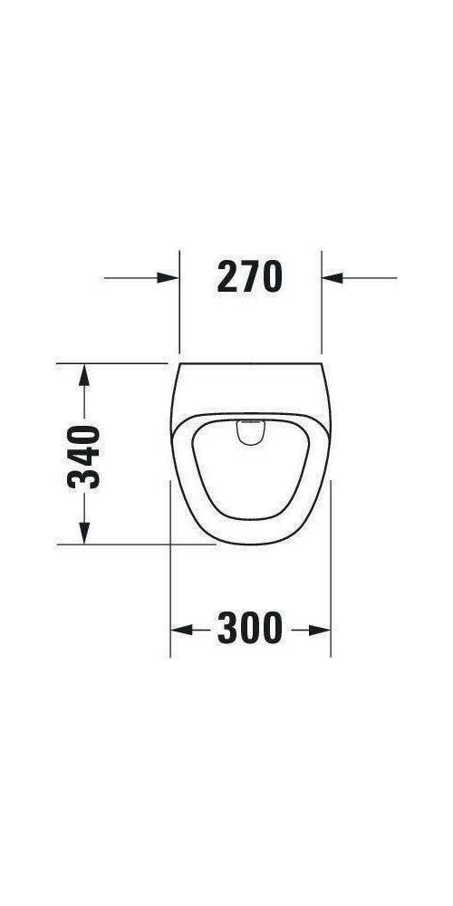 Duravit Urinal DURASTYLE 300x340mm Zul v hi o Fliege we WG-3