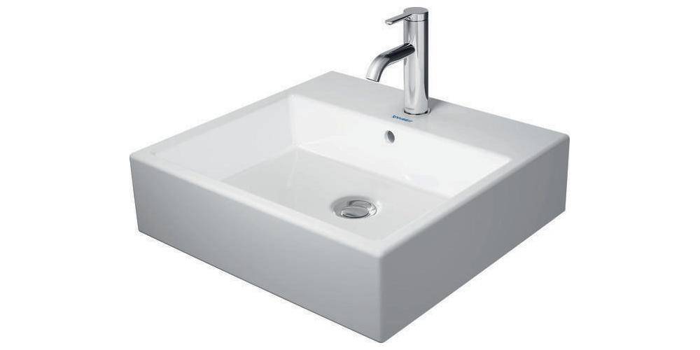 Duravit Aufsatzbecken VERO AIR m ÜL HLB geschli 500x470mm 1 HL weiß WG-3
