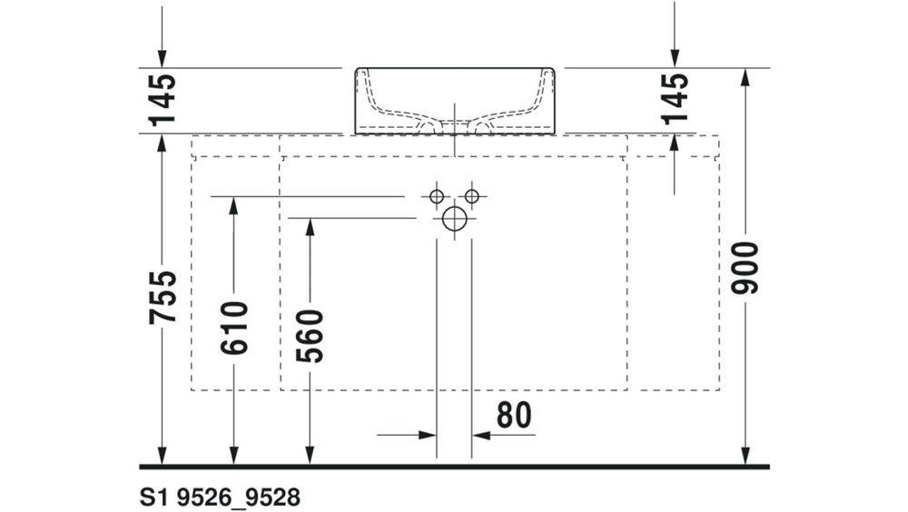 Duravit Aufsatzbecken STARCK 1 o ÜL HLB d= 460mm geschli o HL weiß-2