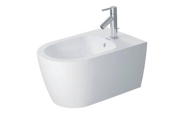 Duravit Wand-Bidet ME by Starck m ÜL m HLB 370x570mm 1 HL we sdm WG