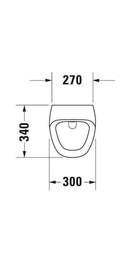 Duravit Urinal DURASTYLE 300x340mm Zul v hi o Fliege HG we-3