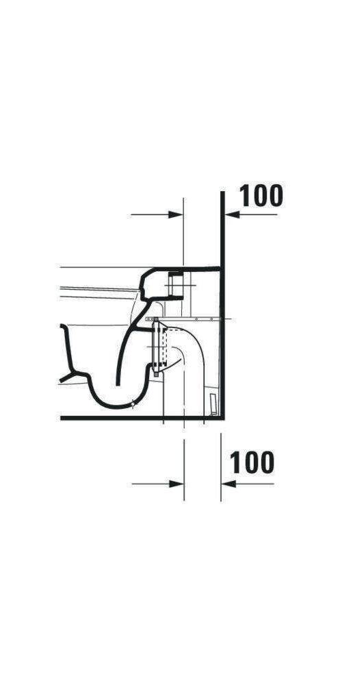 Duravit Stand-WC ME by Starck Back-to-wall ti 370x600mm SensoW HG we-3