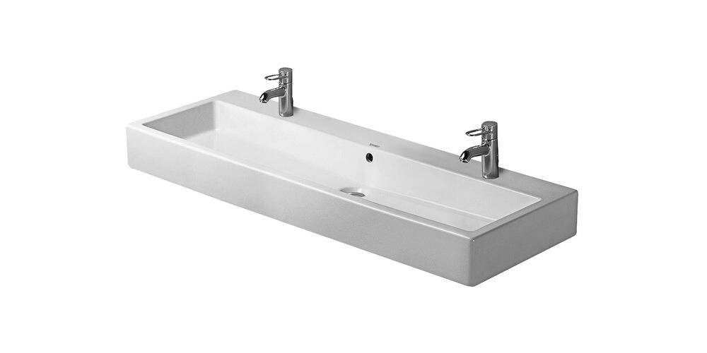Duravit Waschtisch VERO m ÜL HLB 1200x470mm geschl 2 HL we WG