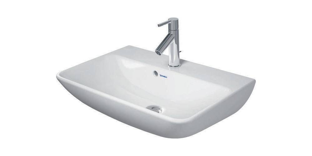 Duravit Waschtisch ME by Starck compact m ÜL HLB 600x400mm 1 HL we WG-4