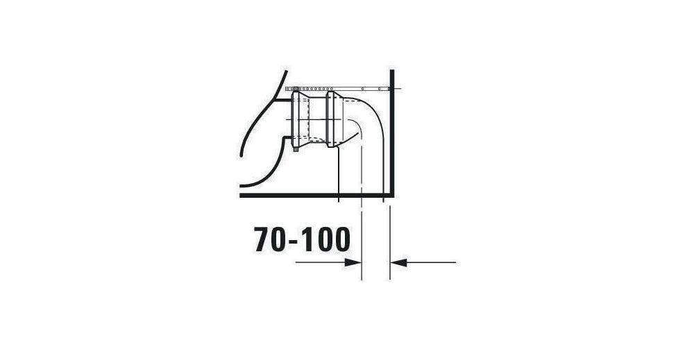 Duravit Stand-WC-Kombination DURASTYLE tief, 370x630mm, Abgang Vario-3