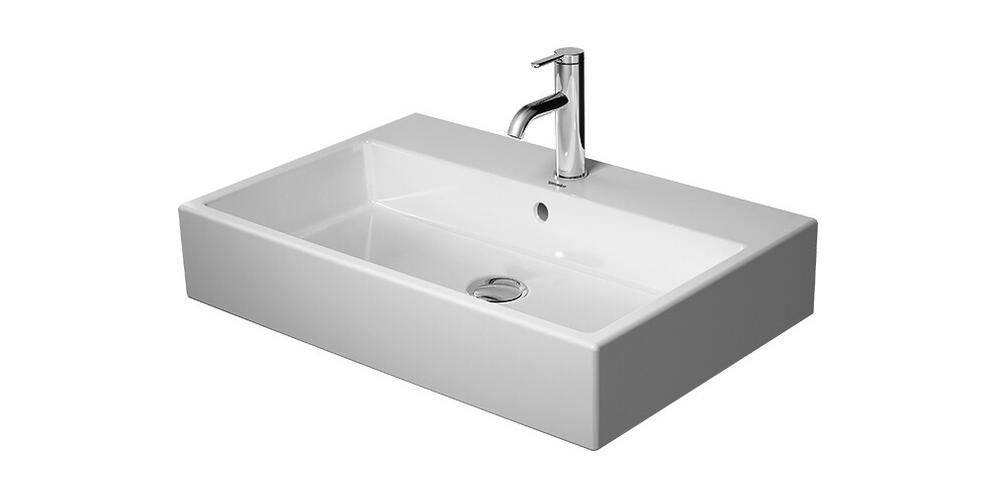 Duravit Waschtisch VERO AIR o ÜL m HLB geschl 700x470mm 1 HL we WG