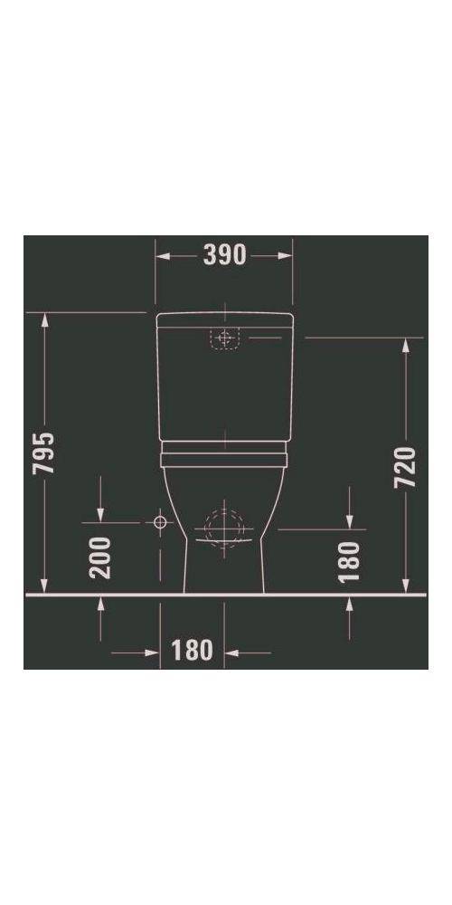 Duravit Stand-WC-Kombination STARCK 3 ti 360x655mm Abg wa we WG-2