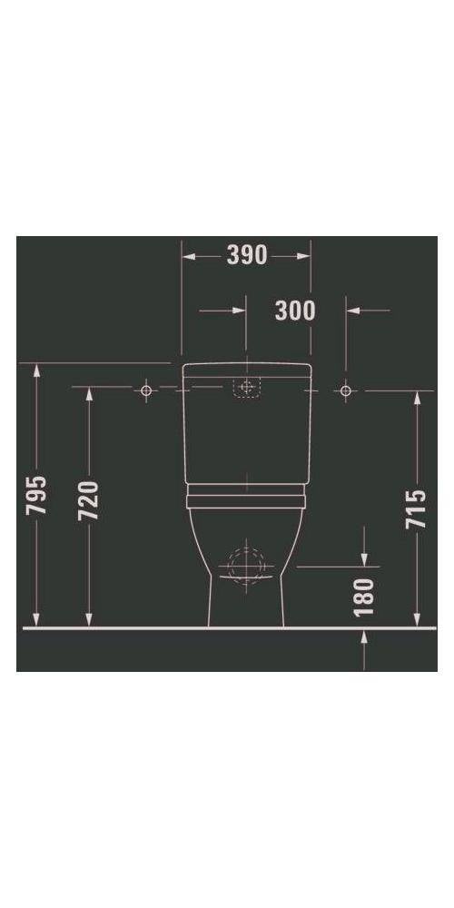 Duravit Stand-WC-Kombination STARCK 3 ti 360x655mm Abg wa we WG-4