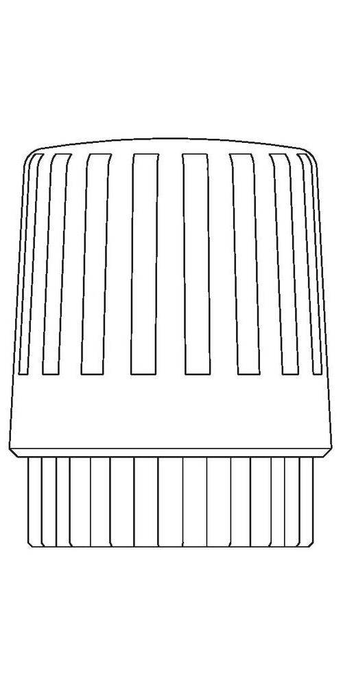 Oventrop Handregulierkopf Gewindeanschluss M30x1,5, Weiß, 1012565-3