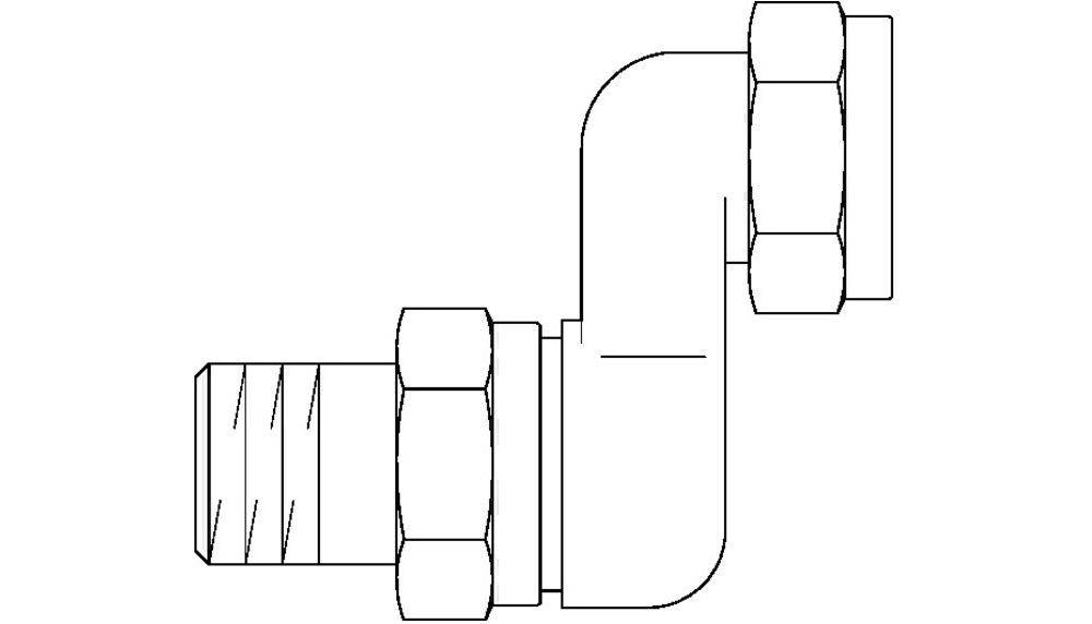 OVENTROP S-Anschlussverschraubung DN20, G3/4"AG x G1"ÜM, flachdichtend-1