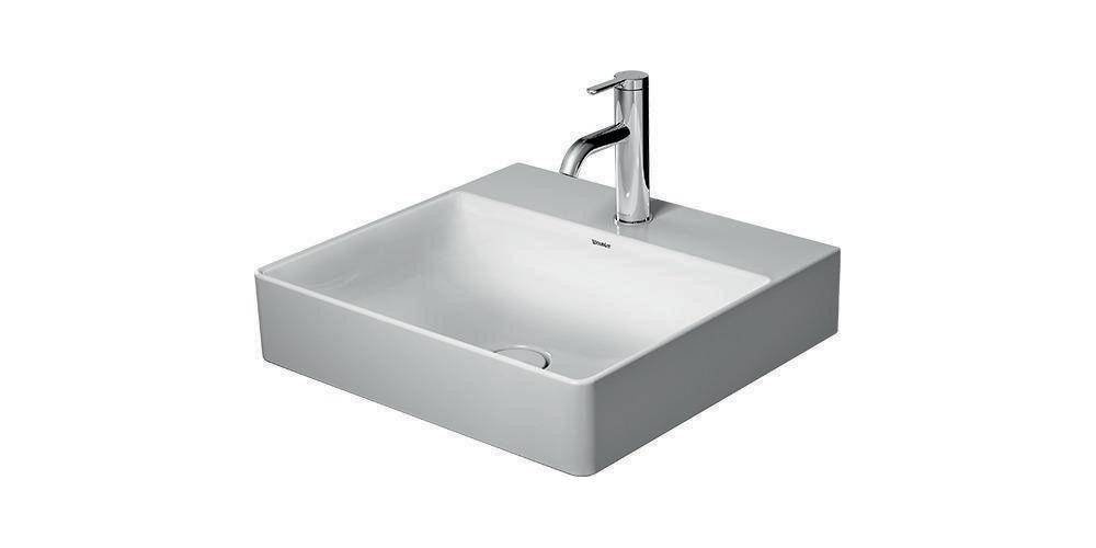 Duravit Waschtisch DURASQUARE o ÜL m HLB geschli 500x470mm o HL we WG