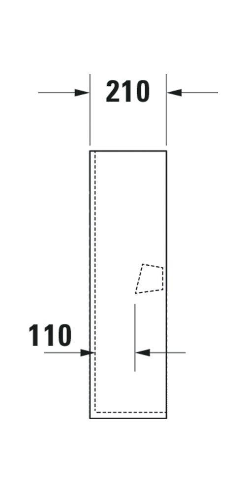 Duravit Standsäule ME by Starck 175x210mm weiß-3