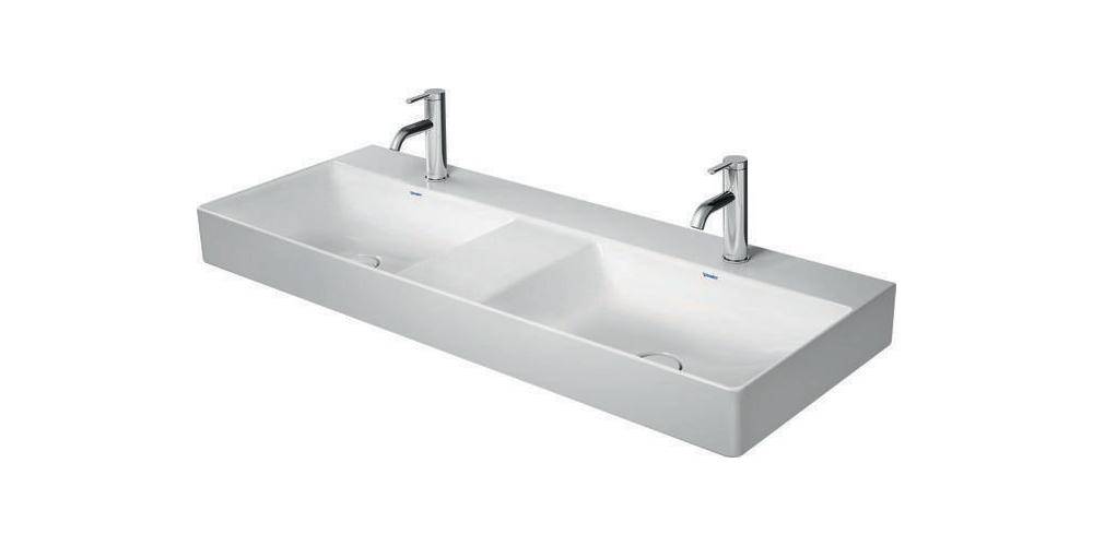 Duravit Doppelwaschtisch DURASQUARE o ÜL m HLB geschli 1200x470mm 1-3