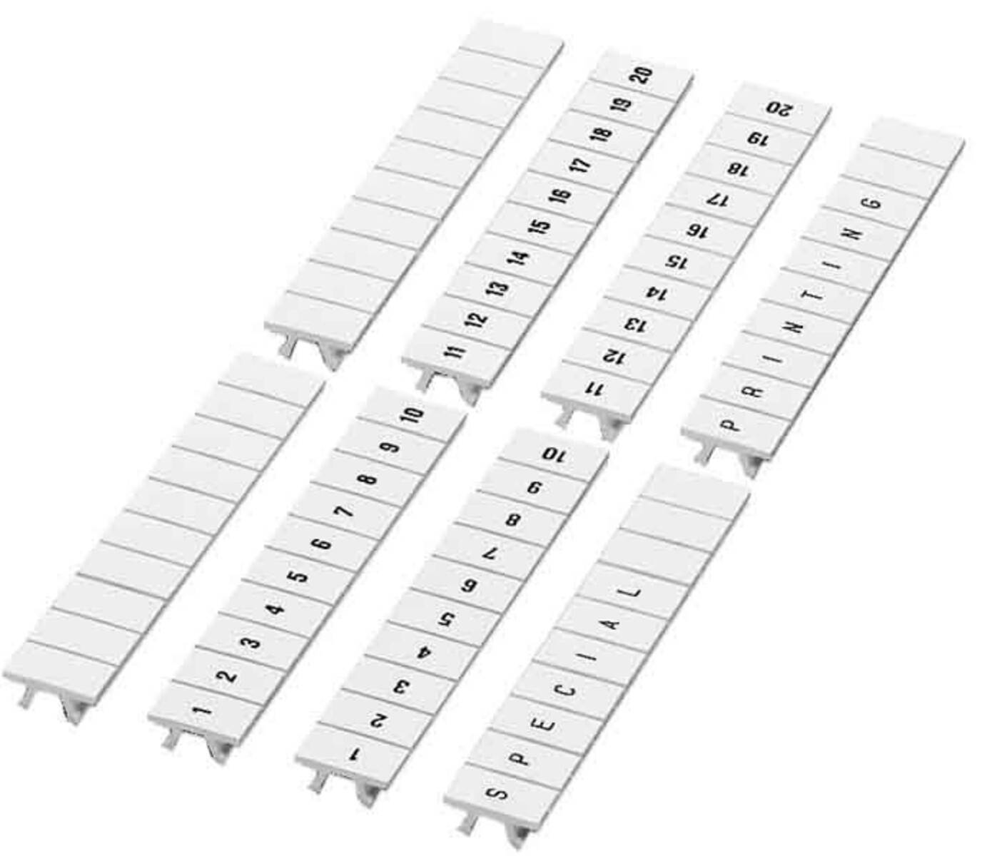 10x Phoenix Contact Beschriftungsstreifen Zackband ZB6 LGS Fortlfd.Zahlen #71-80 