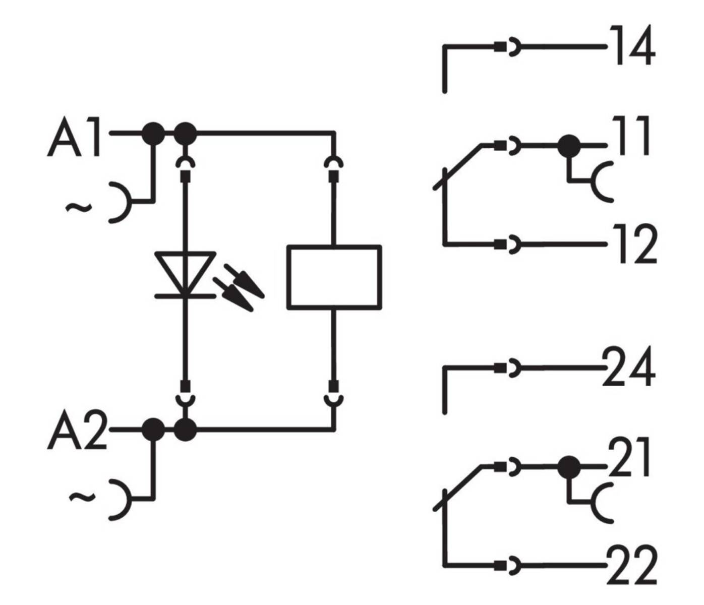 Wago Relaisbaustein 788-516 2W RT 230VAC-2