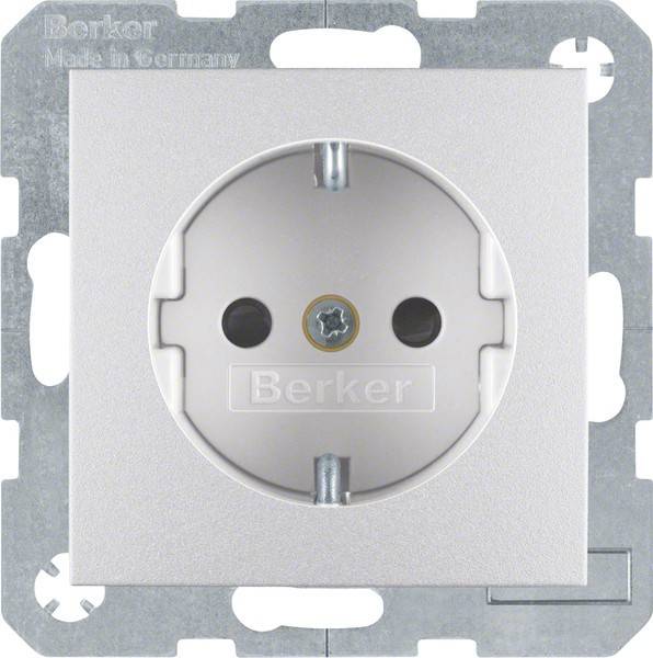 Berker Schuko-Steckd.alu matt 41231404-0