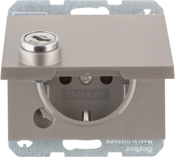 Berker SCHUKO-Steckdose eds/lack 41637004-0
