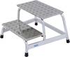 Krause Krause 805027, Aluminium, Aluminium, 2 Schritte, TUV, EN14183, 400 mm, 4,8 kg 805027 Aluminium Montagetritt Arbeitshöhe (max.): 2.40 m Silber 5 kg
