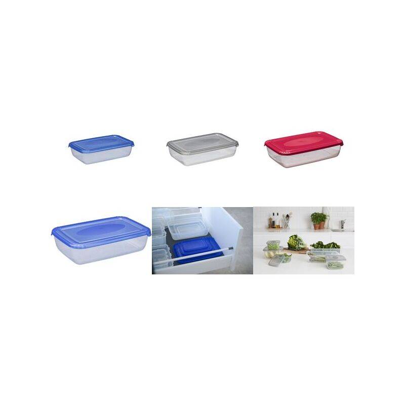 plast team Gefrierdose Polar, 0,90 Liter, blau, rechteckig (63600340)-0