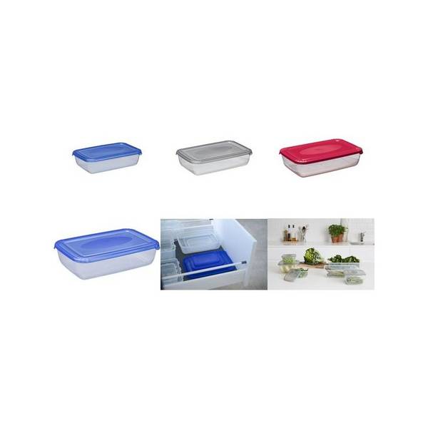 plast team Gefrierdose Polar, 0,45 Liter, grau, rechteckig (63600336)