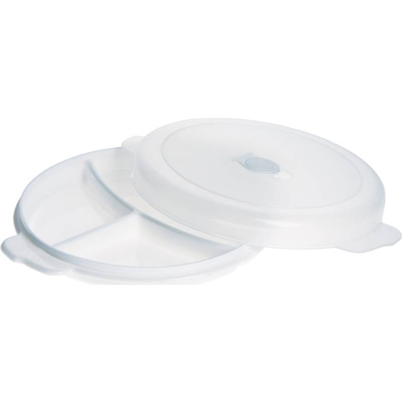 plast team Mikrowellen-Teller Micro, 3 Fächer (63600415)