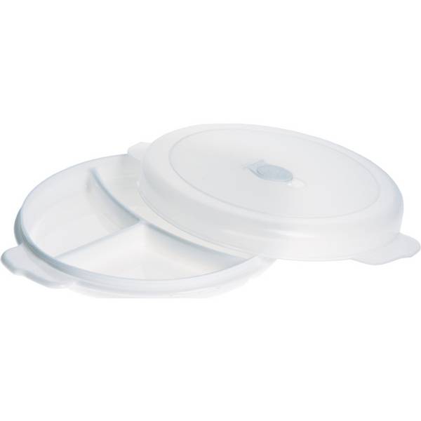 plast team Mikrowellen-Teller Micro, 3 Fächer (63600415)