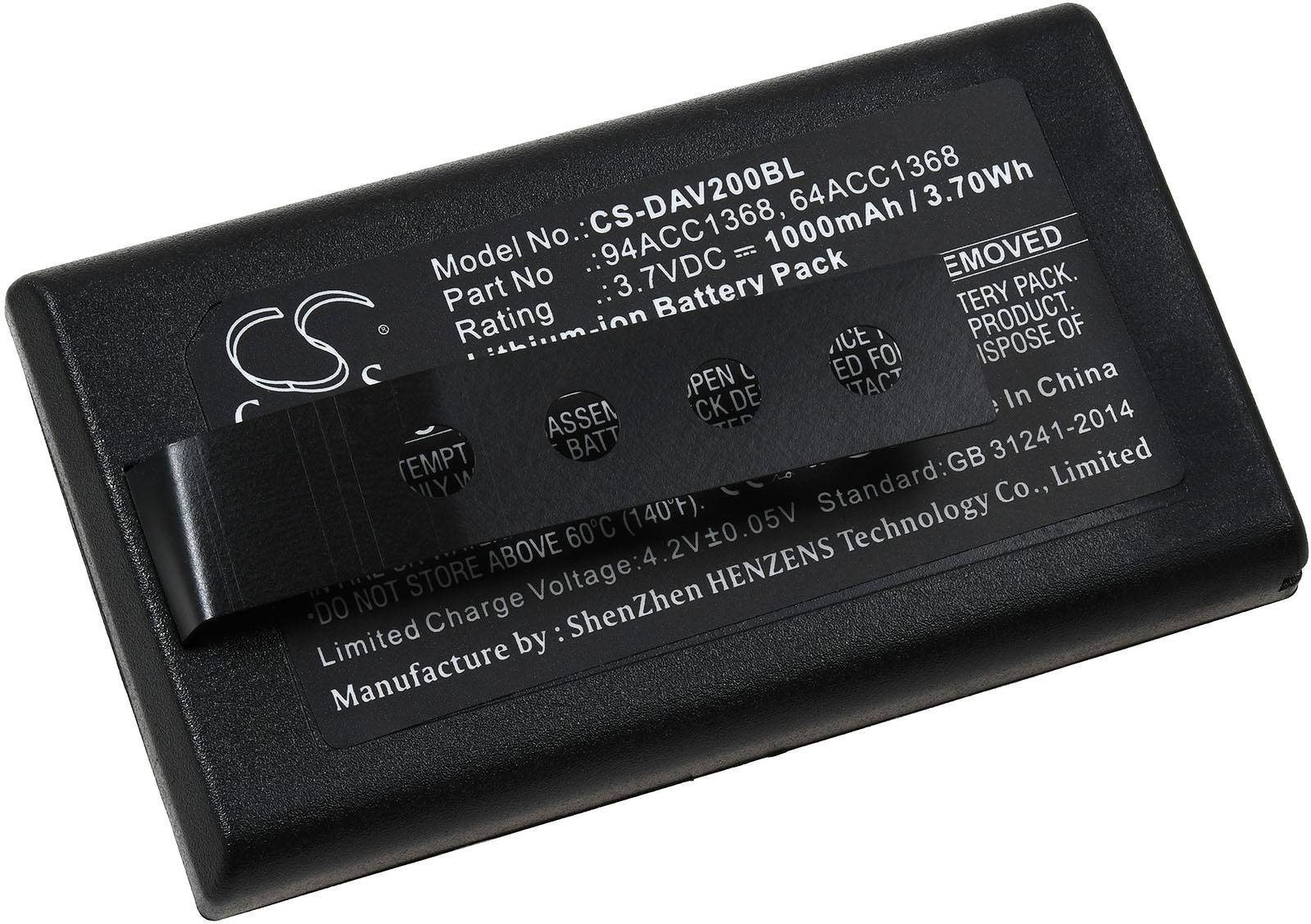 Akku kompatibel mit Datalogic Typ 64ACC1368, 3,7V, Li-Ion-0