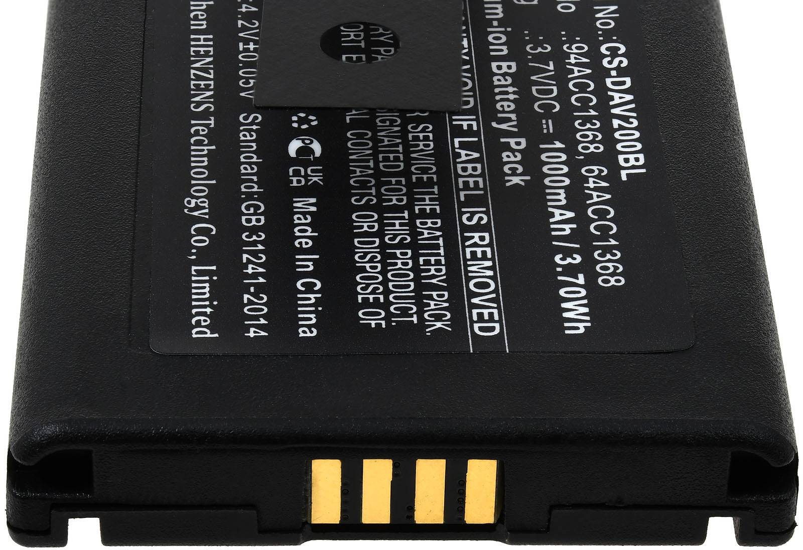 Akku kompatibel mit Datalogic Typ 64ACC1368, 3,7V, Li-Ion-2