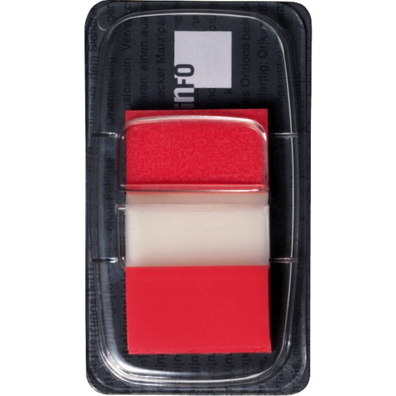 SoldanPlus Index Haftstreifen COLOUR TIP, 25 x 43 mm, im Einzelspender, rot-0