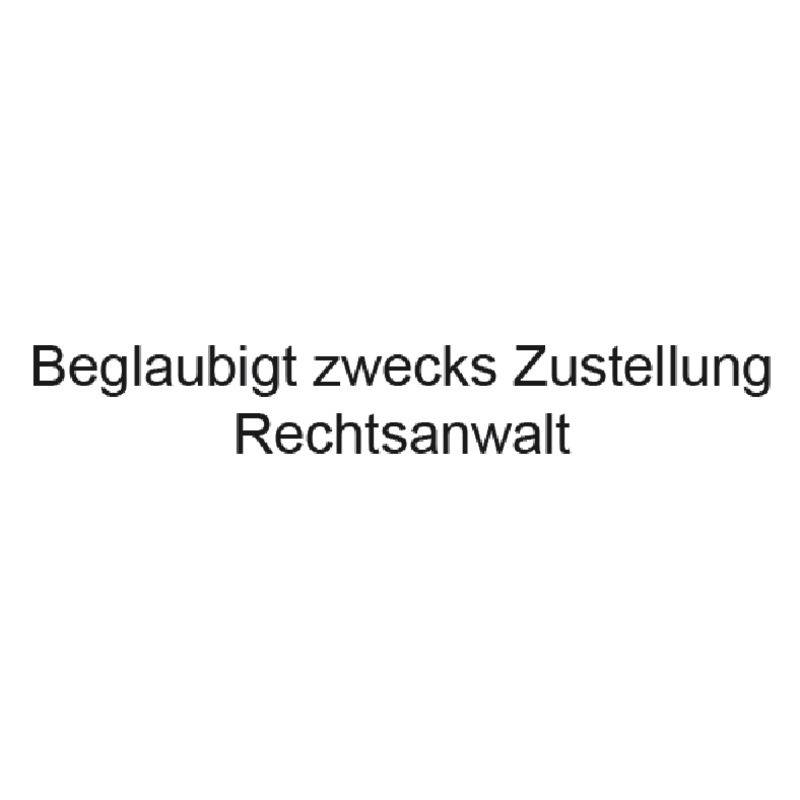 SoldanPlus Holzstempel "Beglaubigt zwecks Zustellung - Rechtsanwalt"-0