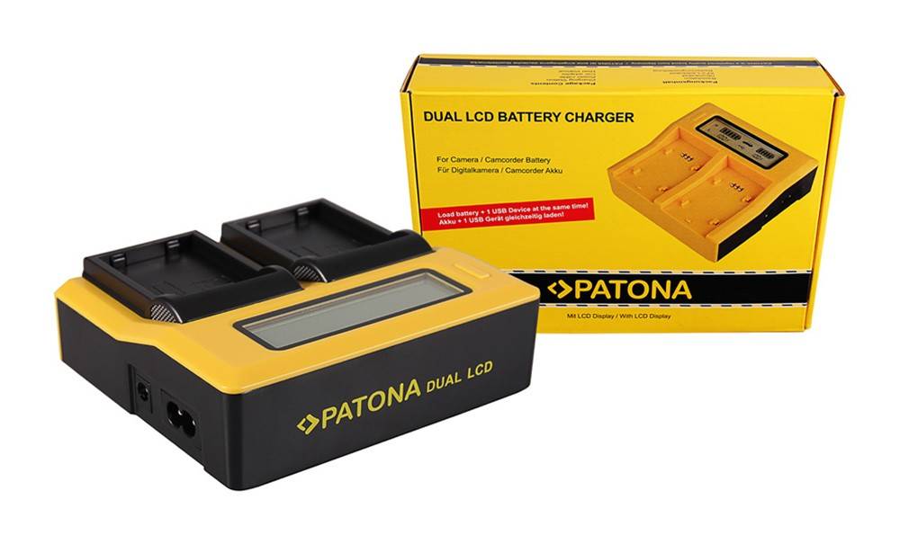 PATONA Dual LCD USB Ladegerät f. Nikon ENEL14 EN-EL14