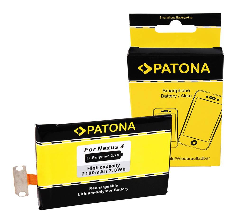 PATONA Akku f. LG Google Nexus 4 EAC61898601LLL inkl. Schraubenzieher-0